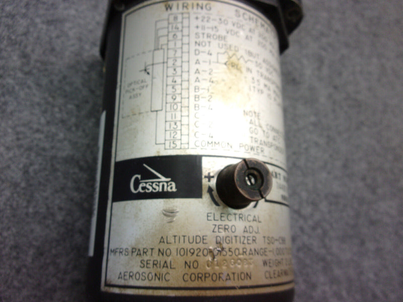 Cessna 744001-0101 Aerosonic 101920-01550L Altitude Digitizer