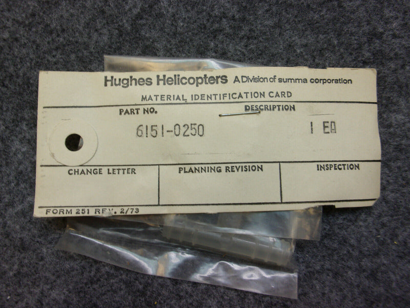 MD Hughes Helicopter Tee Fitting P/N 6151-0250