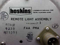 SDI Hoskins White Strobe Light Assy P/N 201945-1mod1
