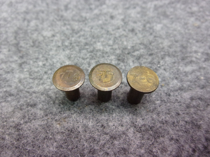 Brass Brake Lining Rivets Size 7-7 And 7-6 (Lot Of 1600)