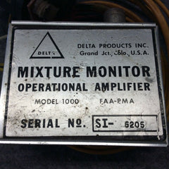 Delta Model 1000 Mixture Monitor Amplifier and Indicator Gauge