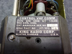 King KFS-590B VHF Comm Control P/N 071-1012-14