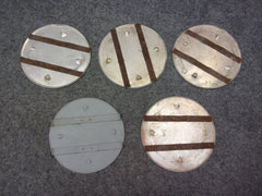 4-1/2 Inch Non-Slip Vented Inspection Cover Plate (Lot of 5)