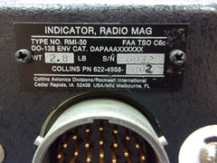 Collins RMI-30 Radio Magnetic Indicator P/N 622-4938-002
