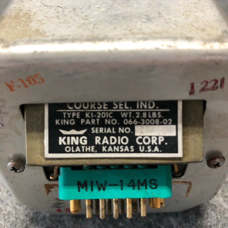 King KI-201C Radio Course Selector Indicator P/N 066-3008-02