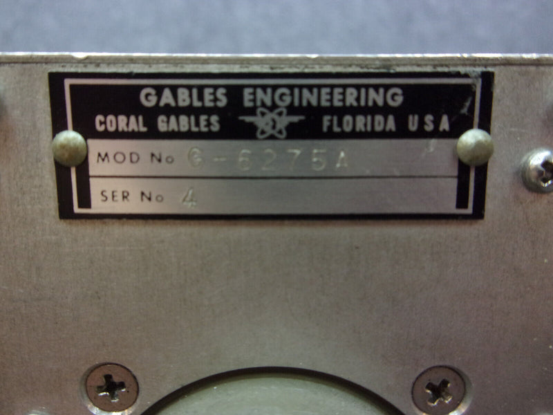 Gables Nav Comm Control P/N G-6275A