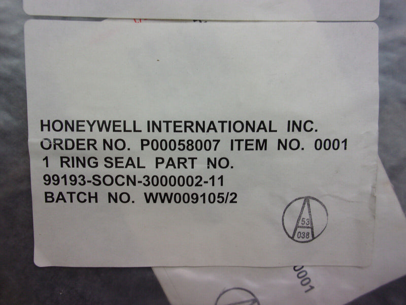 Honeywell Piston Ring Seal P/N 3000002-11 (New W/8130)