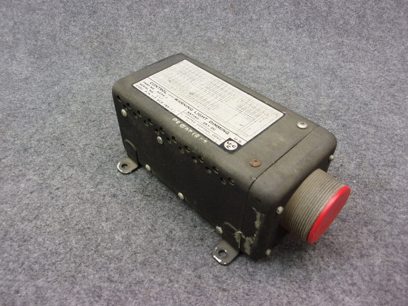 Grumman United Control Corp A474-1 Warning Light Dimming Control P/N 117SCE155-1