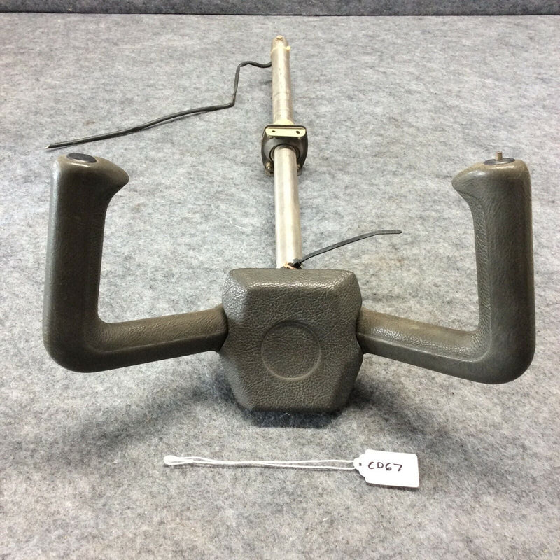 Padded Control Wheel Yoke With PTT and Stainless Steel Tube and Support