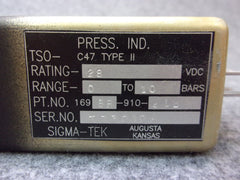 Sigma-Tek Oil Pressure Indicator Module P/N 169BR-910-2LBW