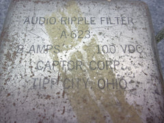 Captor Corp 8A 100VDC Audio Ripple Filter P/N A-623