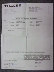 Thales Modification Kit P/N F1315337 (New W/ EASA Form 1)