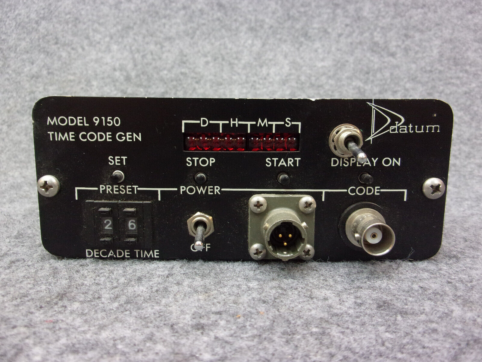 Datum Model 9150 Time Code Generator P/N 9150-300 | Rocky Mountain Air ...