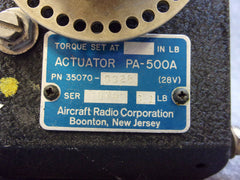 ARC PA-500A Actuator Servo P/N 35070-0328 with Connector