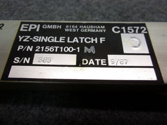 EPI YZ-Single Latch F Cargo Lock Assy P/N 2156T100-1M