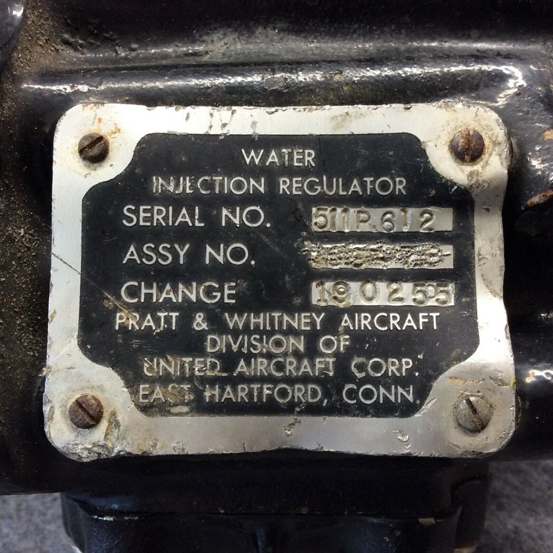 Pratt & Whitney Water Injection Regulator 190255