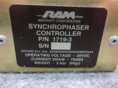 Cessna RAM Synchrophaser Controller P/N 1719-3