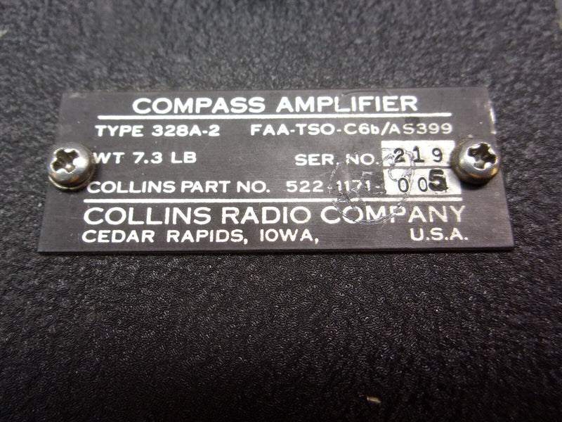 Collins 328A-2 Compass Amplifier P/N 522-1171-005