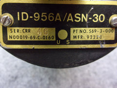 1D-956A/ASN-30 Bearing Distance Heading Indicator With Connector P/N 569-3-000