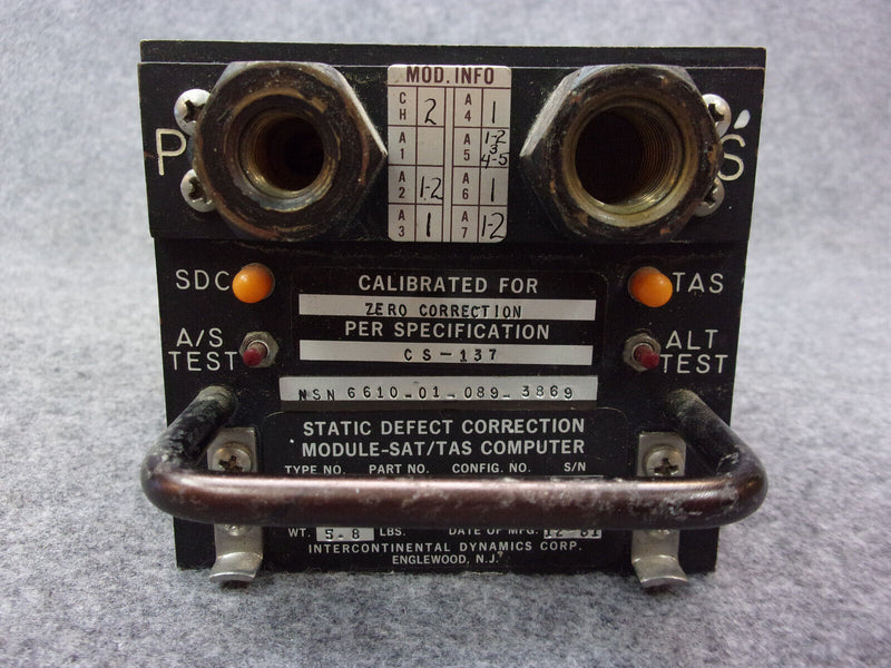 IDC Type 422 Static Defect Correction Module-SAT/TAS Computer P/N 30510-135