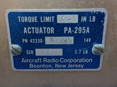 ARC PA-295A Actuator Servo Motor P/N 42330-1104