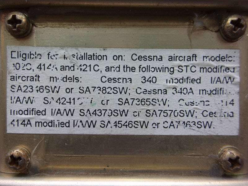 Cessna RAM Synchrophaser Controller P/N 1719-3