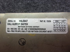 Raytheon Call Alerter Switch P/N 725256-801