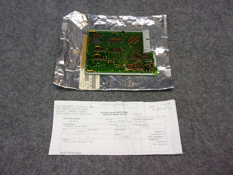 Allied Signal Interface Board P/N 11640-1