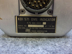 King KDI-571 DME Indicator P/N 066-3032-15