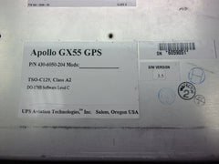 Apollo GX55 GPS With Tray And Card P/N 430-6050-204 Tested w/8130-3