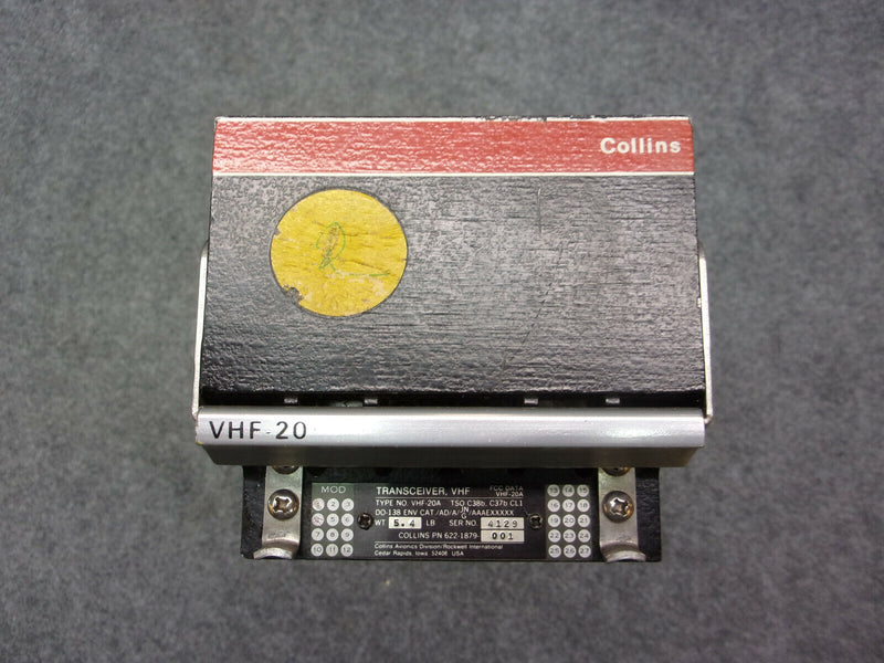 Collins VHF-20A Transceiver P/N 622-1879-001