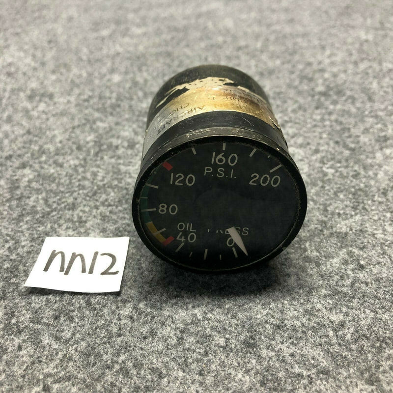 Thomas Edison Oil Pressure Indicator Gauge 200 P.S.I. P/N 217-06251