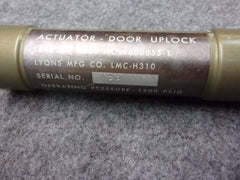 LearJet Lyons Mfg LMC-H310 Door Uplock Actuator P/N 6600055-1 (Repaired W/8130)