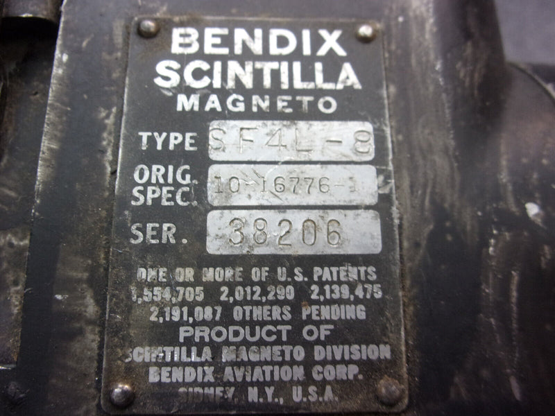 Bendix SF4L-8 Magneto P/N 10-16776-1