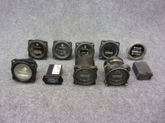 Cessna Hobbs Stewart Warner Datcon Hourmeters (Lot Of 9)