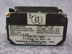 Collins Condor YRS-65 Yaw Rate Sensor P/N 270-0930-010  856-0003-010
