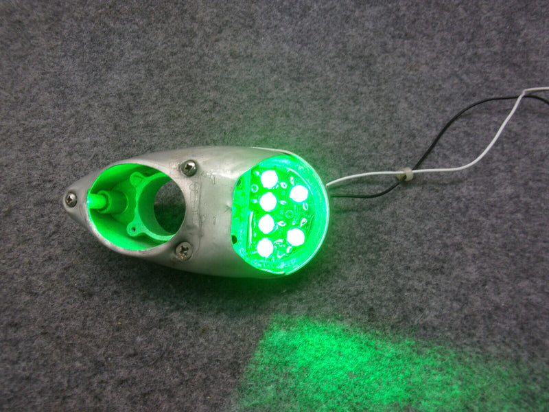 Whelen Green LED Nav Position Light Base And Lens Retainer P/N 01-0770946-01