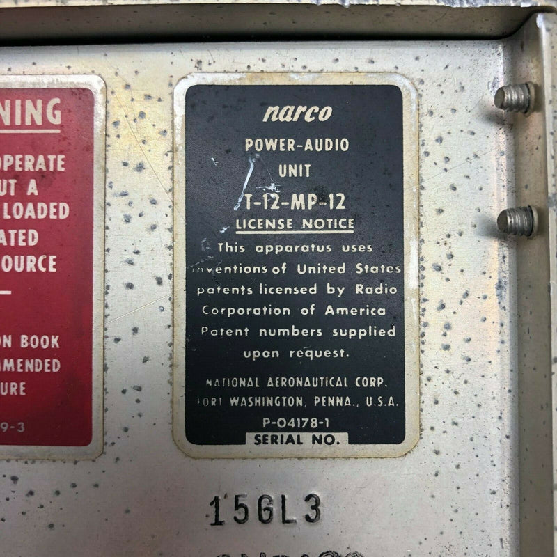 Narco Power Audio Unit T-12-MP-12